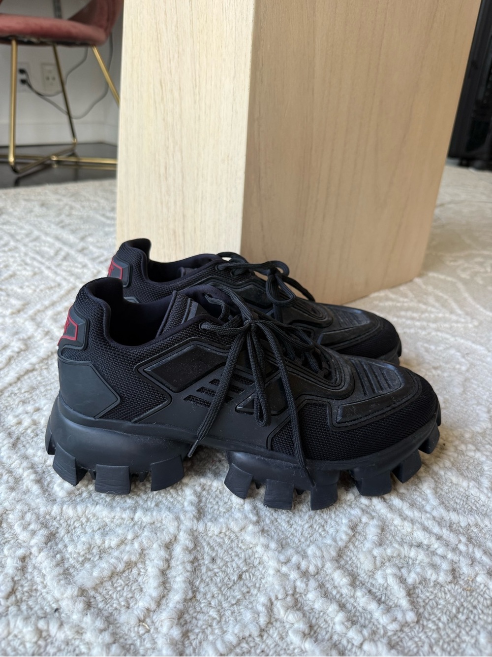 Prada Cloudbust Thunder knit fabric sneakers